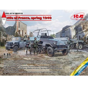 , , , ICM 1/35 BATTLE OF FRANCE SPRING 1940. GERMAN COMBAT VEHICLES