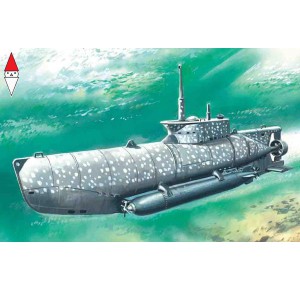 , , , ICM 1/350 U-BOAT TYPE XXVIIB SEEHUND (EARLY) WWII GERMAN MIDGET SUBMARINE