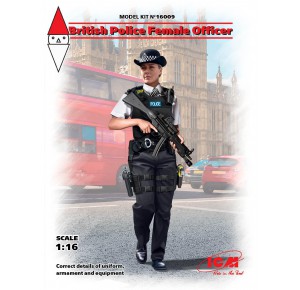 , , , ICM 1/16 BRITISH POLICE FEMALE OFFICER (NEW MOLDS)
