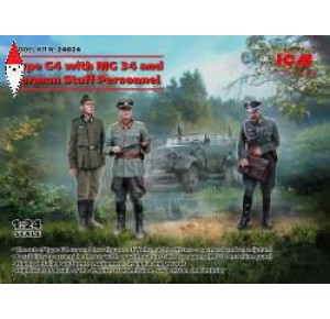 , , , ICM 1/24 TYPE G4 WITH MG 34 AND GERMAN STAFF PERSONNEL