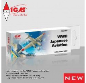 , , , ACRILICO MODELLISMO ICM ACRYLIC PAINT SET FOR JAPANESE MILITARY AIRCRAFT