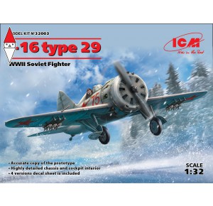 , , , ICM 1/32 I-16 TYPE 29 WWII SOVIET FIGHTER