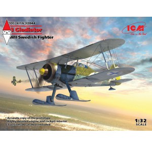 , , , ICM 1/32 J-8 GLADIATOR WWII SWEDISH FIGHTER