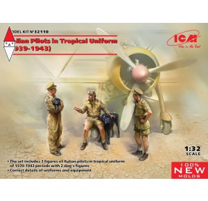 , , , ICM 1/32 ITALIAN PILOTS IN TROPICAL UNIFORM (1939-1943) (NEW MOLDS)