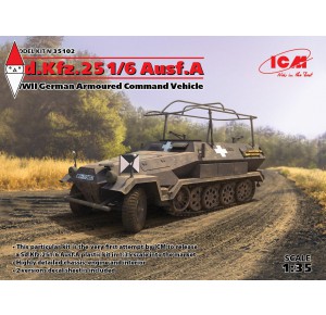 , , , ICM 1/35 SD.KFZ.251/6 AUSF.A WWII GERMAN ARMOURED COMMAND VEHICLE
