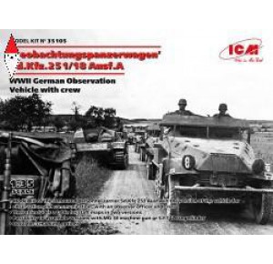, , , ICM 1/35  BEOBACHTUNGSPANZERWAGEN  SD.KFZ.251/18 AUSF.A