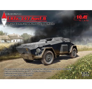 , , , ICM 1/35 SD.KFZ. 247 AUSF.B GERMAN COMMAND ARMOURED VEHICLE (NEW MOLDS)