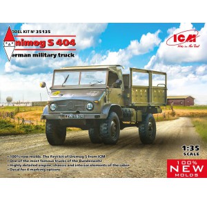 , , , ICM 1/35 UNIMOG S 404 GERMAN MILITARY TRUCK (NEW MOLDS)