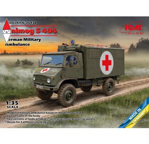 , , , ICM 1/35 UNIMOG S 404 GERMAN MILITARY AMBULANCE
