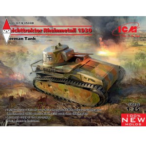 , , , ICM 1/35 LEICHTTRAKTOR RHEINMETALL 1930 GERMAN TANK (NEW MOLDS)