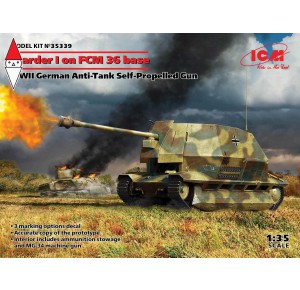 , , , ICM 1/35 MARDER I ON FCM 36 BASE WWII GERMAN ANTI-TANK SELF-PROPELLED GUN