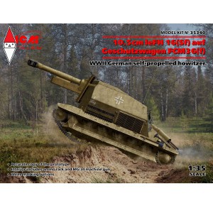 , , , ICM 1/35 10.5CM LEFH 16(SF) AUF GESCHUTZWAGEN FCM36(F) WWII GERMAN