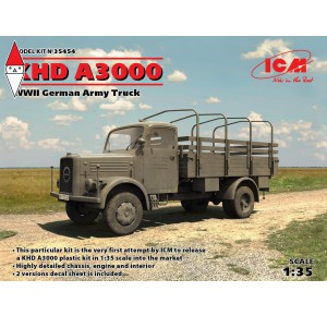 , , , ICM 1/35 KHD A3000 WWII GERMAN TRUCK