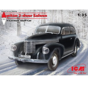 , , , ICM 1/35 KAPITAN 2-DOOR SALOON WWII GERMAN STAFF CAR