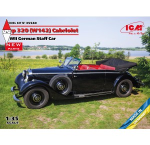 , , , ICM 1/35 TYP 320 (W142) CABRIOLET WWII GERMAN STAFF CAR