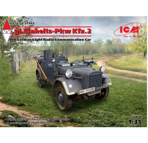 , , , ICM 1/35 LE.GL.EINHEITZ-PKW KFZ.2 WWII GERMAN LIGHT RADIO COMMUNICATION CAR