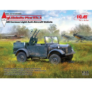 , , , ICM 1/35 LE.GL.EINHEITZ-PKW KFZ.4 WWII GERMAN LIGHT ANTI-AIRCRAFT VEHICLE