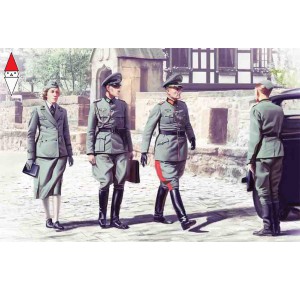 , , , ICM 1/35 WWII GERMAN STAFF PERSONNEL (4 FIGURES)