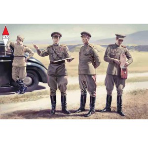 , , , ICM 1/35 SOVIET STAFF PERSONNEL (1943-1945) (4 FIGURES)