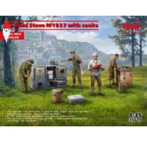 , , , ICM 1/35 US FIELD STOVE M1937 WITH COOKS
