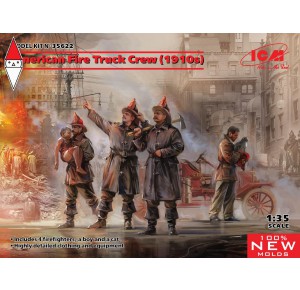 , , , ICM 1/35 AMERICAN FIRE TRUCK CREW (1910S) (NEW MOLDS)