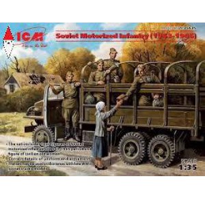 , , , ICM 1/35 SOVIET MOTORIZED INFANTRY (1943-1945) (4 FIGURES)
