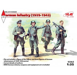 , , , ICM 1/35 GERMAN INFANTRY (1939-1941) (4 FIGURES) (NEW MOLDS)