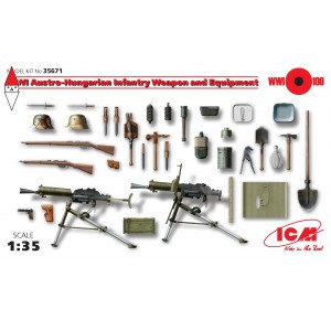 , , , ICM 1/35 WWI AUSTRO-HUNGARIAN INFANTRY WEAPON AND EQUIPMENT