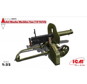 , , , ICM 1/35 SOVIET MAXIM MACHINE GUN (1910/30)