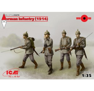 , , , ICM 1/35 GERMAN INFANTRY (1914) (4 FIGURES)