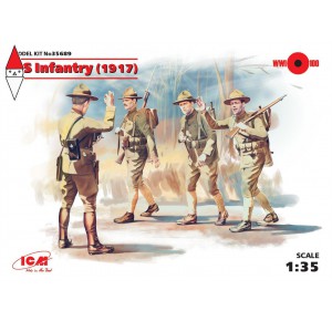 , , , ICM 1/35 US INFANTRY (1917) (4 FIGURES)