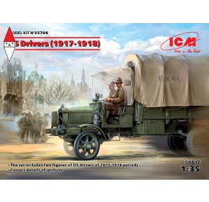 , , , ICM 1/35 US DRIVERS (1917-1918) (NEW MOLDS)