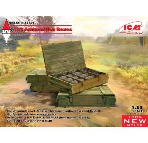 , , , ICM 1/35 RS-132 AMMUNITION BOXES (NEW MOLDS)