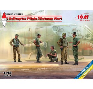 , , , ICM 1/48 US HELICOPTER PILOTS (VIETNAM WAR) (NEW MOLDS)