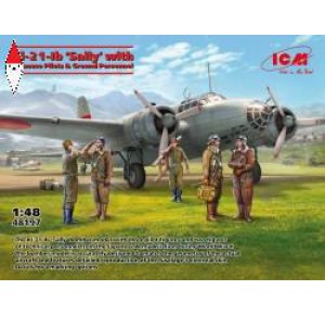 , , , ICM 1/48 KI-21-IB SALLY WITH JAPANESE PILOTS AND GROUND PERSONNEL