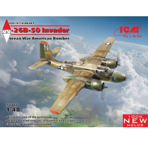 , , , ICM 1/48 B-26B-50 INVADER KOREAN WAR AMERICAN BOMBER (NEW MOLDS)