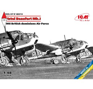 , , , ICM 1/48 BRISTOL BEAUFORT MK.I WWII BRITISH DOMINIONS AIR FORCE