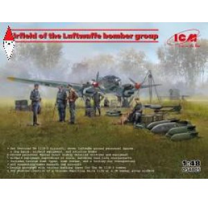 , , , ICM 1/48 AIRFIELD OF THE LUFTWAFFE BOMBER GROUP