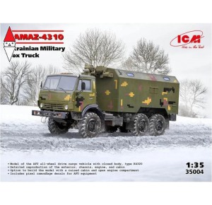 , , , ICM 1/35 KAMAZ-4310 UKRAINIAN MILITARY BOX TRUCK