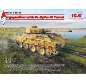 , , , ICM 1/35 BERGEPANTHER WITH PZ.KPFW.IV TURRET