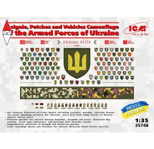 , , , ICM 1/35 CHEVRONS OF PERSONNEL AND CAMOUFLAGE OF MIL VEHIC OF THE UKRAINIAN ARMY
