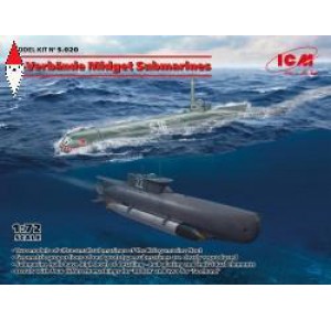 , , , ICM 1/72 K-VERBANDE MIDGET SUBMARINES ( SEEHUND  AND  MOLCH )