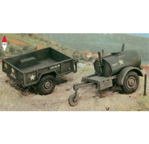 , , , ITALERI 1/35 250 GAL.S TANK TRAILER - M101 CARGO TRAILER