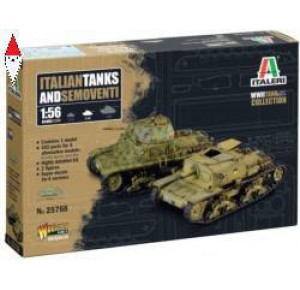 , , , ITALERI 1/56 ITALIAN TANKS AND SEMOVENTI