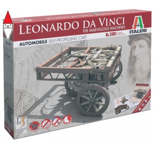 , , , ITALERI MACCHINE DI LEONARDO DA VINCI: SELF-PROPELLING CART