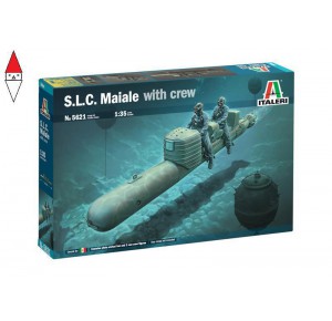 , , , ITALERI 1/35 S.L.C. MAIALE WITH CREW