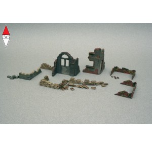 , , , ITALERI 1/72 WALLS AND RUINS