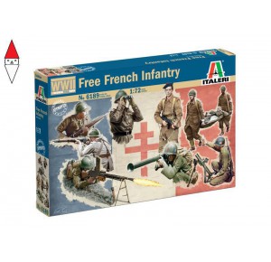 , , , ITALERI 1/72 WWII FREE FRENCH INFANTRY