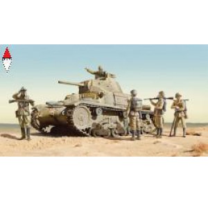 , , , ITALERI 1/35 CARRO ARMATO M14/41 I SERIE WITH ITALIAN INFANTRY
