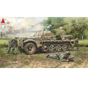, , , ITALERI 1/35 SD.KFZ. 10 DEMAG D7 WITH GERMAN PARATROOPERS